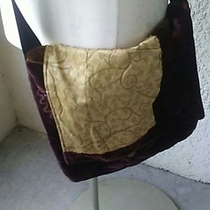 Burgundy Peace Satchel